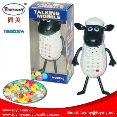 China Capsule Toys Baby Toys Musical Mobile Sheep Shaped Mobile Phone Toy Mobile Phone For Children To Play for sale