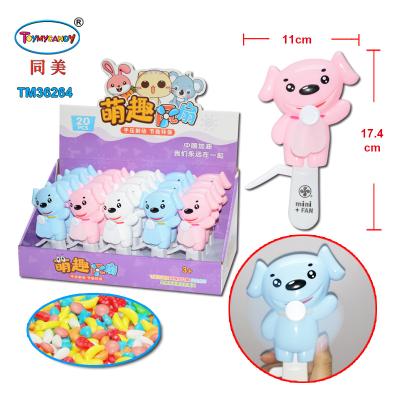 China Cartoon Toys 2021 Hot Selling Products Animal To Make Fan Toy Candy Hand Pressure Fan For Children for sale