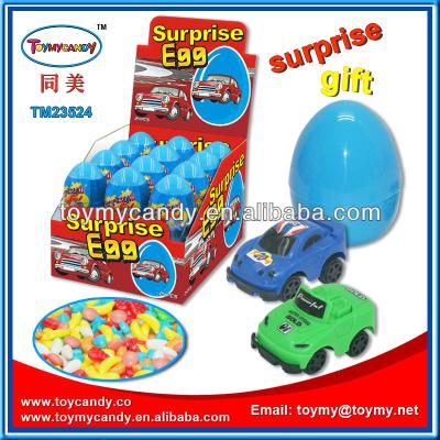 China Cartoon toys popular surprise egg toy candy color egg toy candy and little ones surprise toys and candy inside for sale