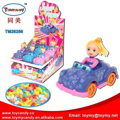 China Capsule toys 2018 china wholesale toy factory good selling girl super recer small car mini toy for girls with favorite candy gift for sale