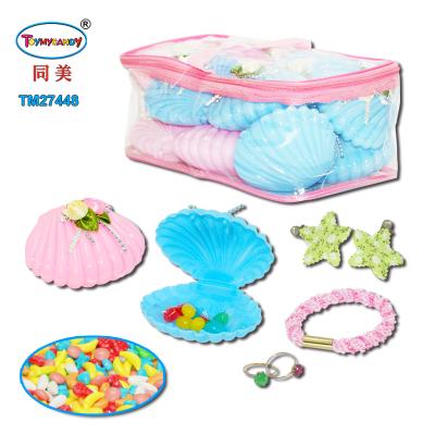 China Plastic Conch Bottle Caps For Gift Box Lovely Conch Shell With Balloon Candy Toy for sale