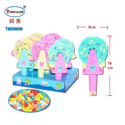 China Capsule toys hot selling plastic candy toys lighting ferris wheel toy with candy for kids game for sale