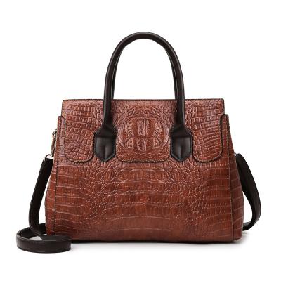 China Wholesale Fashion Elegance ROVENTA Stylish Snake Embossed Purse Sling Messenger Bag Crocodile PU Leather Tote Bag Ladies Women Luxury for sale