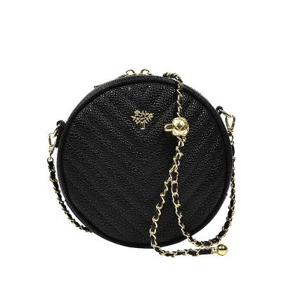 China Fashion Logo Cheap Custom Handbags Designer Handbags For Ladies Round Coin Purse for sale