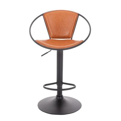 China Modern Nordic Curved Back Dining Chair Newly Design Cheap Commercial Adjustable Stool Height Upholstered Bar Stool for sale