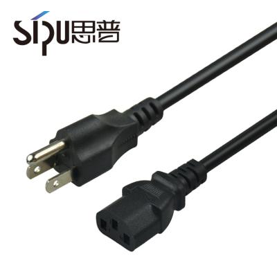 China COMPUTER SIPU us 3 pin male plug to c13 female 220v usa power cable 3 prong lock power adapter ac cord for sale