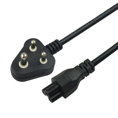 China COMPUTER SIPU 3 Prong India Computer Power Cord AC Power Cord South Africa India 3 Pin Plug To C19 1.5mm for sale