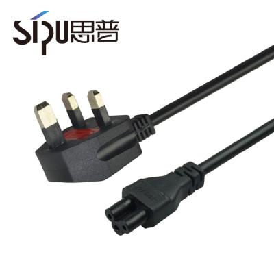 China UK COMPUTER SIPU 3 Prong AC Power Cord 220v Power Cord Cable With Fuse For Computer Laptop for sale