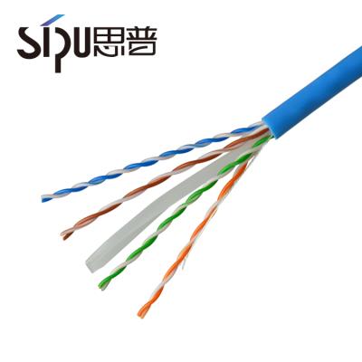 China Telecommunication SIPU factory price utp cat6 cable wholesale 24awg 305m cat6a network cable for ethernet cat6 cable for sale