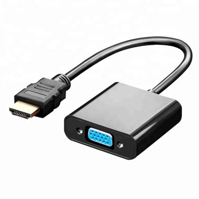 China High Quality SIPU COMPUTER HDMI to VGA Adapter Converter Adapter Male to Famale 1080P Digital-Analog Audio Video to Laptop Tablet for sale