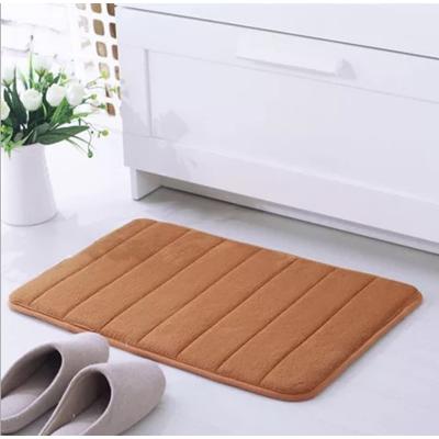 China Dotcom Corrosion Resistant Custom Printed 100% Plush Custom Printed Anti Slip Polyester Foot Cover Memory Foam Bath Mat Rug for sale