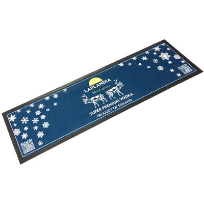 China Disposable Bar Mat Absorb Water Advertising Table Runner High Definition Rubber Printing for sale