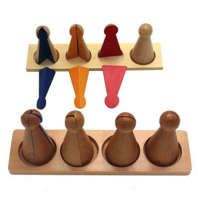 China Eco-Friendly Preschool Kids Math Skill Amplifying Educational Toys Montessori Fraction Bowling Boards For Kindergarten Educational for sale