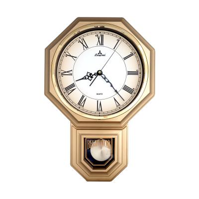 China Excellent Price Traditional Rectangle School Roman Regulator Pendulum Wall Clock for sale