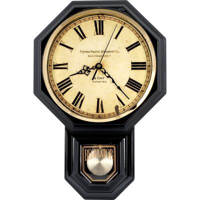 China Traditional Bargain Prices Rectangle School Regulator Pendulum Wall Clock for sale