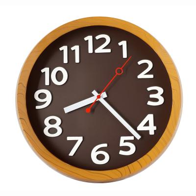 China Designer minimalist plastic silent quartz wholesale price colorful 3d wall clock for sale