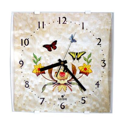 China Designer direct minimalist silent quartz factory sale colorful plastic wall clock for sale