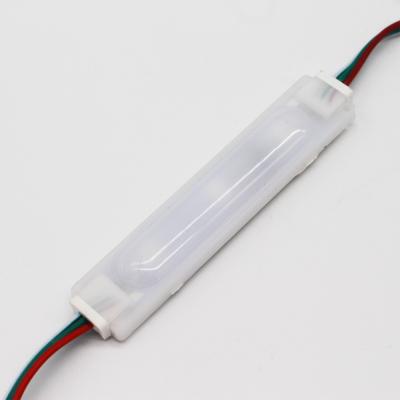 China New design 3led 5050SMD RGB WS2811IC 0.96W DC12V decoration led new waterproof module lens for colorful advertising building sign for sale