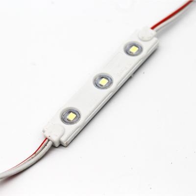 China Light box lighting SMD 2835 injection 3LED led module 12V with lens IP650.72w outdoor sign lighting smd led modules for light box for sale