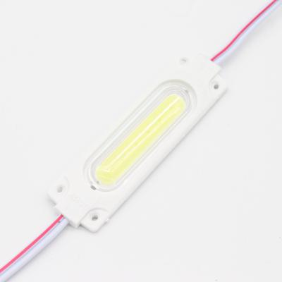 China Light box rectangle COB power led module led 6chips 2W DC12V 24V with lens for advertising outdoor lighting motorcycle module for sale