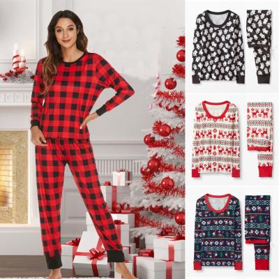 China 2021 New Design Breathable Good Quality 100 Cotton Adult Winter Christmas Pajamas Striped Pajamas For Women for sale