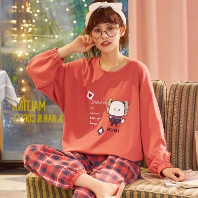 China 2022 new thermal design cute cotton knit long sleeved Japanese pajamas women spring kimono belle sleepwear for sale