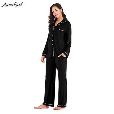 China Wholesale hot-selling breathable lady home use long pants spring and autumn sleeve women breathable pajamas for sale