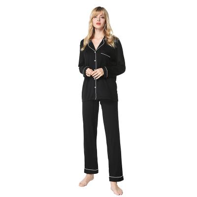 China Hot-selling Breathable Modal Ladies Home Wear Long Sleeve Pants Breathable Womens Pajamas Customized for sale