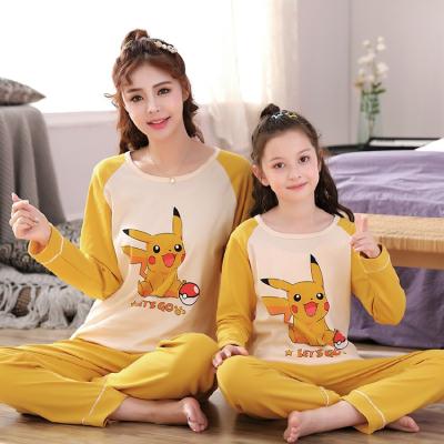 China Thermal Hot Sale Children's Pajamas CIA Christmas High Quality Pajamas Mothers And Daughters 100 Cotton for sale