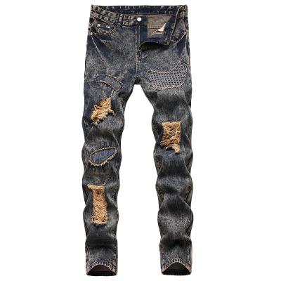 China Men's Breathable Clothing With Style The Most Fashionable Jeans Denim Gray Jeans for sale