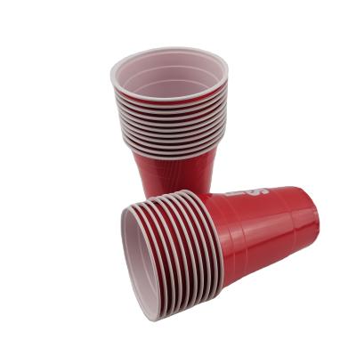 China Viable Wholesale Drinking Beer Pong Set 16 Ounce Plastic Cup and Ball Set for sale