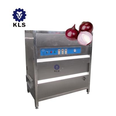 China KLS automatic root vegetable making machine peeling onion small onion cutting machine onion peeling machine for sale