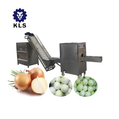 China KLS Automatic Onion Cutting Machine Onion Cutting Machine Onion Cutting and Peeling Machine Skin Peeling Machine for sale