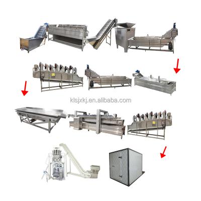 China Fully Automatic Processing Plant 300kg/500kg/1000kg Vegetable Potato Chips Making Machine Frozen French Fries Production Line for sale