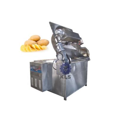 China Fast Food Frying Machine High Quality French Fries Potato Chips Fruit Fast Food Potato Chips Deep Fryer for sale