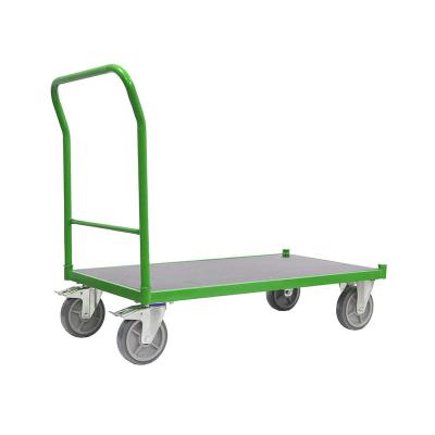 China 500kg Disassembled Steel Portable Warehouse Transport Heavy Duty Platform Trolley for sale