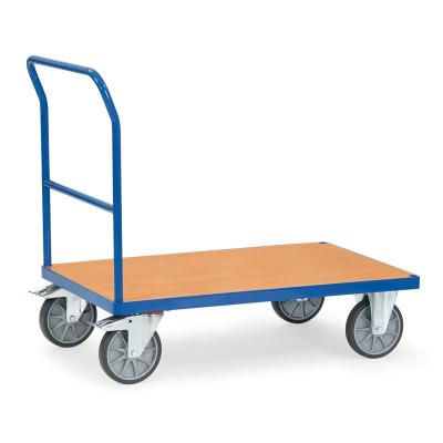 China Warehouse Hardware Plywood Platform Steel Heavy Duty Trolley Disassembled 600kg for sale