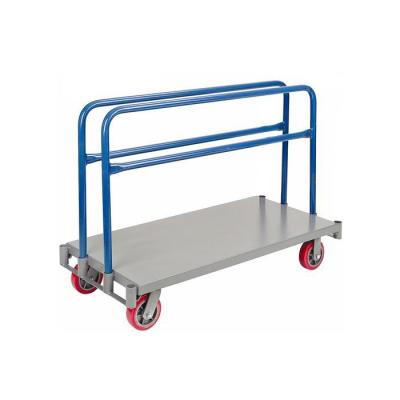 China Warehouse Use 4 Wheel Carbon Steel 600kg Moving Adjustable Panel Dolly Cart for sale