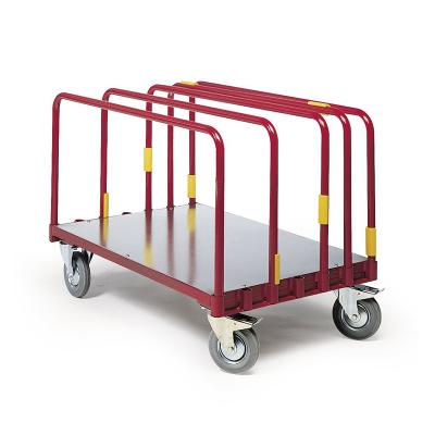 China Industry Heavy Duty Steel Multi Handle Welded Frame Welded Panel Drywall Mobile Disassembled Cart for sale