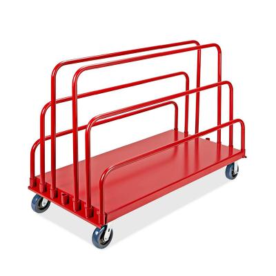 China Disassembled Warehouse Moving Heavy Duty Carbon Steel Frame Multi Handles Wall Panel Trolley for sale