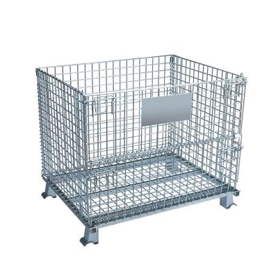 China Collapsible Heavy Duty Industry Welded Professional Wire Mesh Container for sale