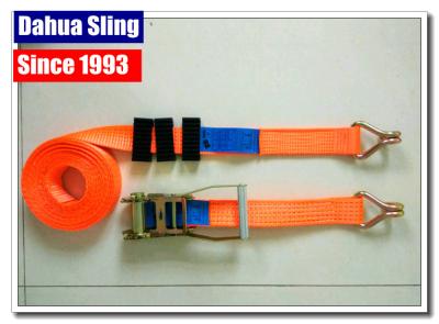 China Truck Trailer Ratchet Strap Parts Heavy Duty Lashing Straps With Two Parts for sale