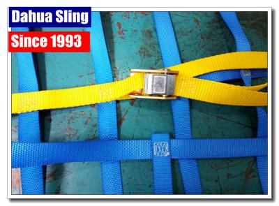 China Green Nylon Webbing Tape 6g / M Roll , Heavy Duty Nylon Straps 80kg Breaking Strength for sale