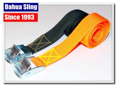 China Zinc Cam Buckle Tie Down Straps , Kayak Tie Down Straps High Tenacity for sale