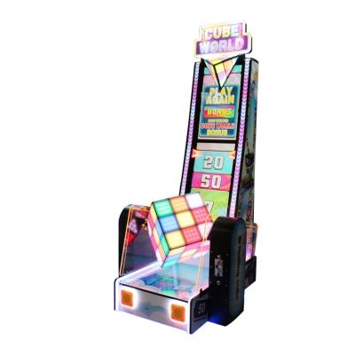 China Indoor Hardware Game Console Cube World Ticket Redemption Machine for sale