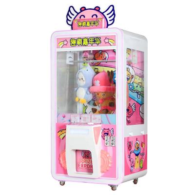 China Professional Hardware Cutting Ur Coin Acceptor Toy Arcade Claw Crane Machine Prize Gift Machine for sale