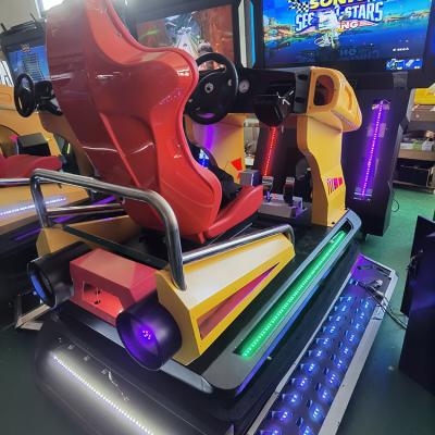 China Professional Factory Made Metal+Fiberglass 55 Inch 3d Arcade Simulator Driving Racing Sports Car Game Machine Te koop