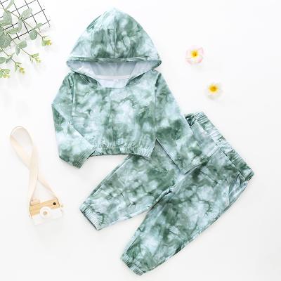 China Wholesale Anti-shrinkage 2021 casual loose comfortable long sleeve suit 2pcs hoodie set kid clothing set for sale