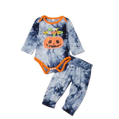 China 2021 Beautiful Hot Sale Halloween Baby Romper Clothes Set With Hat Kids Organic Clothes Wholesale Baby Clothing for sale