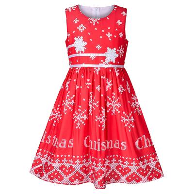 China Factory Wholesale Breathable Little Girl Tutu Dress Summer Dress Girls Sleeveless Printed Dresses for sale